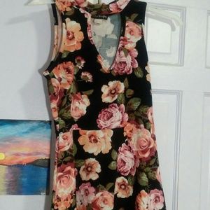Flower print dress